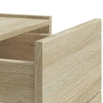 ZNTS Wall-mounted Bedside Cabinets 2 pcs Sonoma Oak 45x30x35 cm 848330