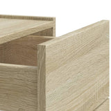 ZNTS Wall-mounted Bedside Cabinets 2 pcs Sonoma Oak 45x30x35 cm 848330