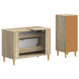 2 Piece Bathroom Cabinet Set ARNHEM Sonoma Oak Engineered Wood 3417686