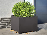 Garden Planter Black 50x50x50 cm Steel 851213