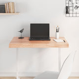 Table Top Light Brown 80x50x cm Treated Solid Wood Live Edge 363943
