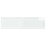 Wall-Mounted Headboard UTRECHT High Gloss White Engineered Wood 897819