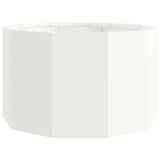 Planter White 60 x 60 x 35 cm Steel 883739