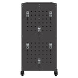 Tool Trolley with Shelf Black 75 x 35 x 73 cm Cold-rolled Steel 874539