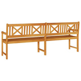 Outdoor Bench Natural 220 x 56 x 90 cm Solid Acacia Wood 4105527