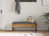 Hall Bench with Cushion Old Wood 83 x 38 x 40 cm 891558