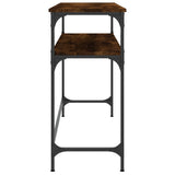 Console Table Smoked Oak 100x35.5x75 cm Engineered Wood 834047