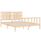 Bed Frame without Mattress 160x200 cm Solid Wood Pine 3192241