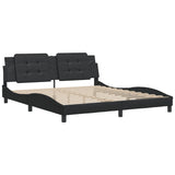 Bed Frame without Mattress "Zadar" Black 180x200 cm Super King Faux Leather 3208198