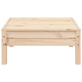 Garden Footstool Natural Wood Solid Pine Wood Standard Modular 838012