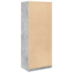 Wardrobe Concrete Grey 80x50x200 cm Engineered Wood 3307750