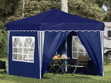 Pop-up Party Tent 195 x 195 x 245 cm Blue Oxford Fabric 42019736