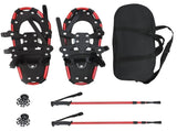 3 in 1 Snowshoes Red and Black 53 x 21 cm Aluminum and HDPE 42021423
