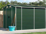 Garden Shed Green Galvanised Steel Large Garden Shed 3188238