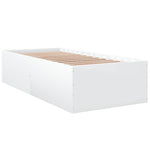 Bed Frame without Mattress White 90x190 cm Single 3280972