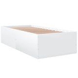 Bed Frame without Mattress White 90x190 cm Single 3280972