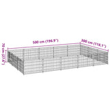 Dog Kennel Silver 15 m Steel 3082137