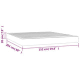 Pocket Spring Bed Mattress Medium Light Grey 152x203x20 cm Queen 347878