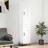 Highboard White 34,5x34x180 cm Engineered Wood 3200457
