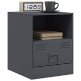 Bedside Cabinets 2 pcs Anthracite 34.5x39x44 cm Steel 841756