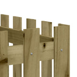 Garden Raised Bed with Fence Design 200x50x70 cm Impregnated Wood Pine 832516
