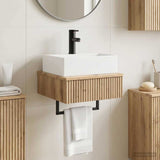 Wall-Mounted Wash Basin Artisan Oak 40 x 41 x 39 cm 890207