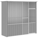 Bird Cage Grey 215x78x200 cm Galvanised Steel 172345