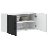 Wall Cabinet LUCCA Black 80 x 31 x 40 cm Engineered Wood 884935