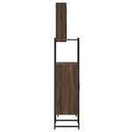 ZNTS 3 Piece Bathroom Cabinet Set Brown Oak Engineered Wood 3214759