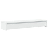 Monitor Stand with Drawers White 100x27x15 cm Engineered Wood 854670