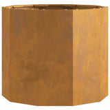 Planter Rusty 60 x 60 x 50 cm Weathering Steel 883765