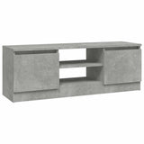 TV Cabinet with Door Concrete Grey 102x30x36 cm 823354