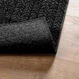 Rug ZIZUR Anthracite 160x230 cm Jute Look Indoor and Outdoor 4010336