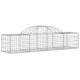 Arched Gabion Baskets 6 pcs 200x50x40/60 cm Galvanised Iron 3146261
