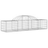 Arched Gabion Baskets 18 pcs 200x50x40/60 cm Galvanised Iron 3146271