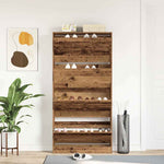 Shoe Cabinet Old wood 80 x 21 x 163.5 cm Engineered wood 3334025