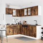 ZNTS 11 Piece Kitchen Cabinet Set Lucca Smoked Oak Engineered Wood 3314896