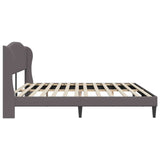 Bed Frame with Headboard Grey 180 x 200 cm Faux Leather 42027871