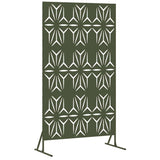 Privacy Screen Olive 100 x 50 x 180 cm Steel 868587