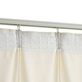 Blackout Curtains 2 pcs with Hooks Velvet Cream 140x245 cm 134518