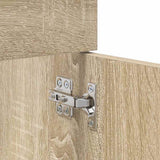 Sink cabinet with Storage with Door Sonoma Oak Engineered Wood 880437