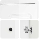 Bathroom Vanity with Sink High Gloss White 42 x 40 x 84.5 cm 889998