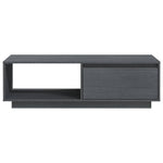 Coffee Table Grey 110x50x33.5 cm Solid Pinewood 809884