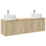 Bathroom Cabinet Set 3 pcs Sonoma Oak 49.5 x 44.5 x 65 cm 3405669
