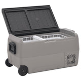 Cool Box with Wheel and Handle Black&Grey 50 L PP&PE 3154656