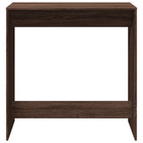 ZNTS Bar Table Brown Oak 102x50x103.5 cm Engineered Wood 854433