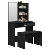 Dressing Table Set Black 74.5x40x141 cm 3114140