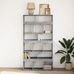 Bookcase Grey Sonoma 100x33x187.5 cm Engineered Wood 3309380