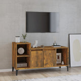 TV Cabinet Smoked Oak 100x35x55 cm Engineered Wood 821185