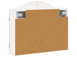 Dartboard Cabinet Gloss White 56 x 12 x 63 cm Engineered Wood 8006655
